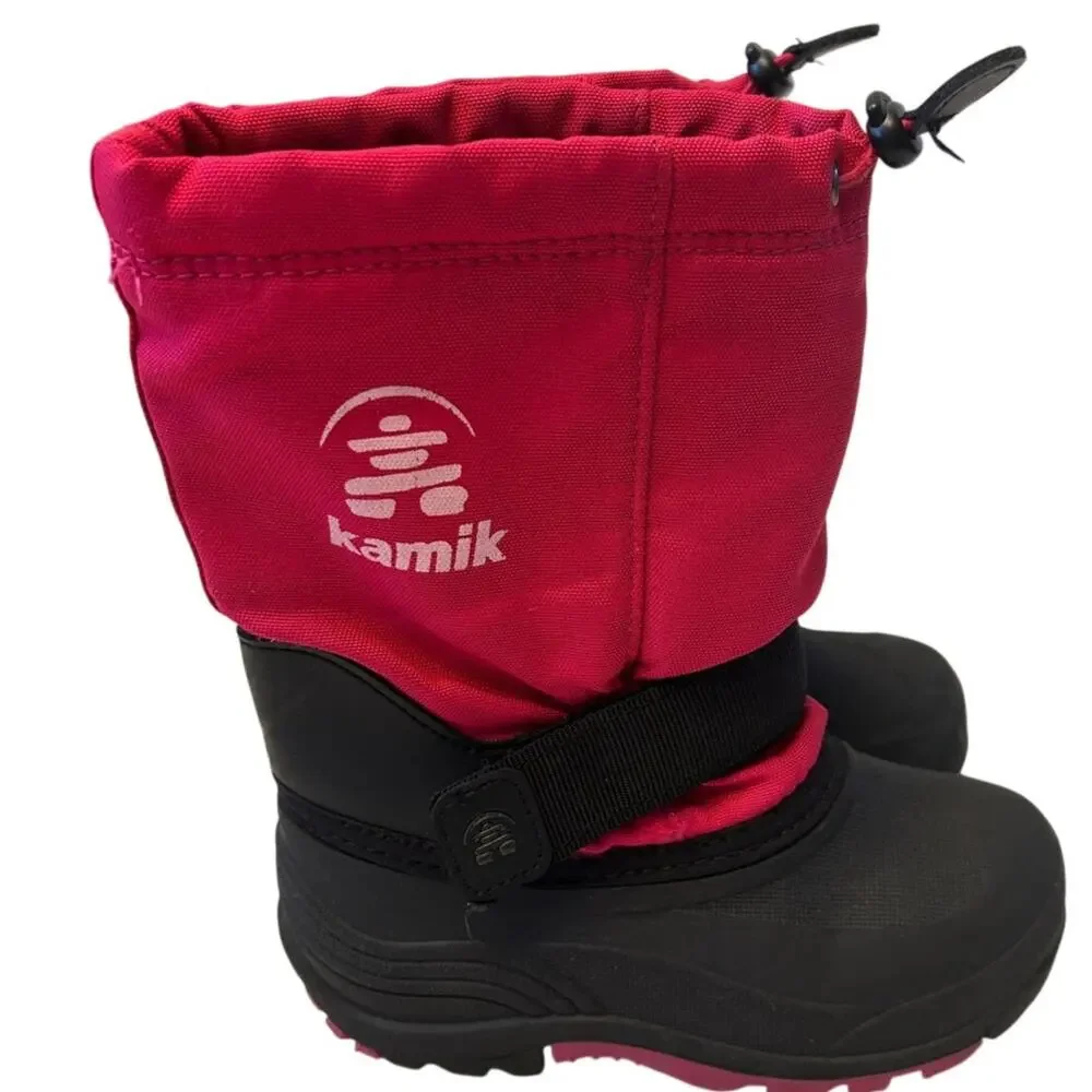Kamik Youth Girls Waterbug Winter Boot Pink/Black Sz 13 Winter Insulated